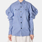 Cotton Poplin Puff Slv Shirt