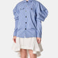 Cotton Poplin Puff Slv Shirt