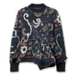 Floral Jacquard Knit Pullover