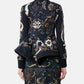 Floral Jacquard Knit Pullover