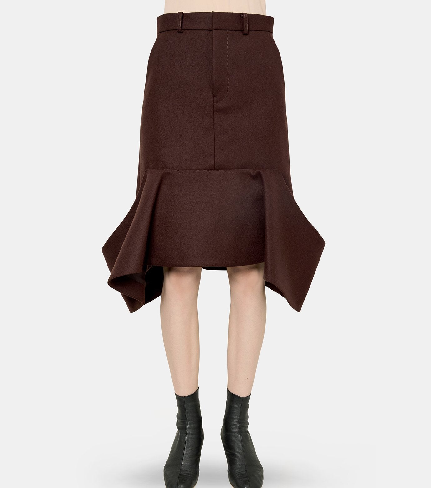 Wool Melton Skirt