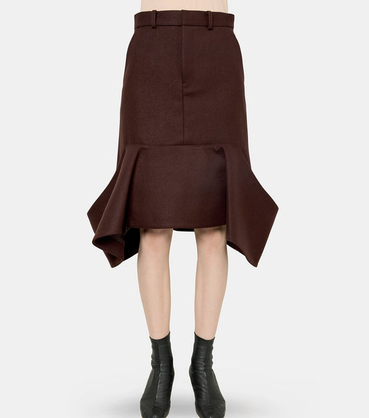 Wool Melton Skirt