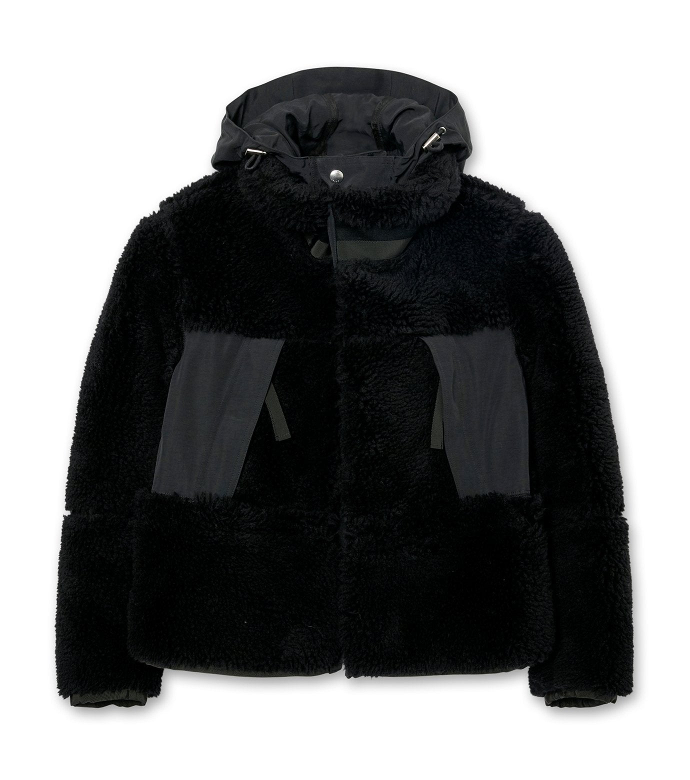 Faux Shearling x Grosgrain Blouson