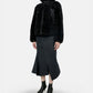 Faux Shearling x Grosgrain Blouson