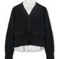 Poplin x Cotton Knit Cardigan
