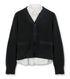 Poplin x Cotton Knit Cardigan