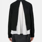 Poplin x Cotton Knit Cardigan