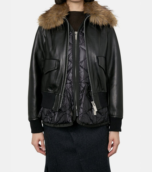 Leather Blouson