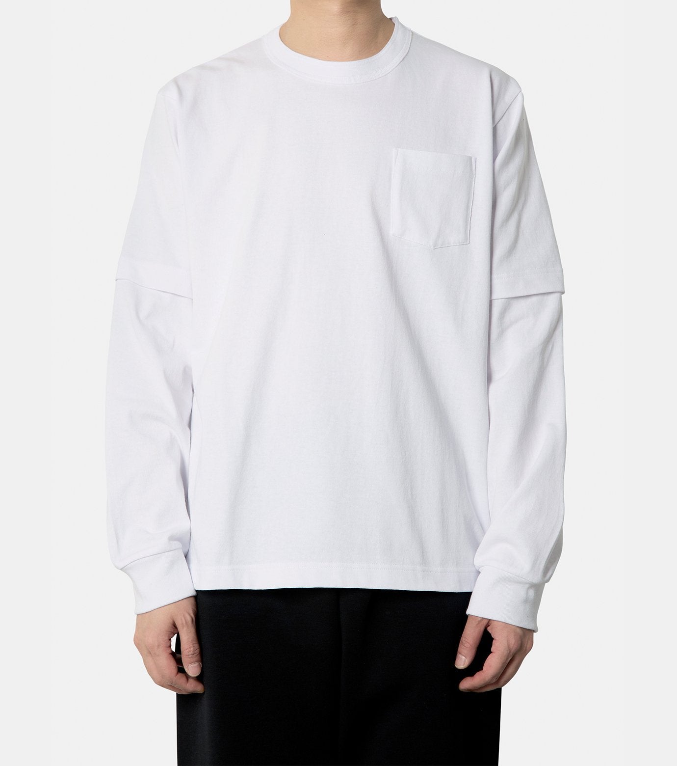 Flock Print L/S T-Shirt