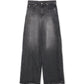 TUCKDETAIL DENIM TROUSERS