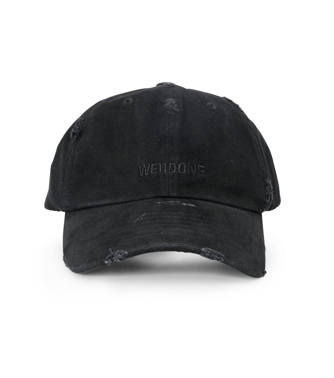 DISTRESSED LOGO EMBROIDERED CAP