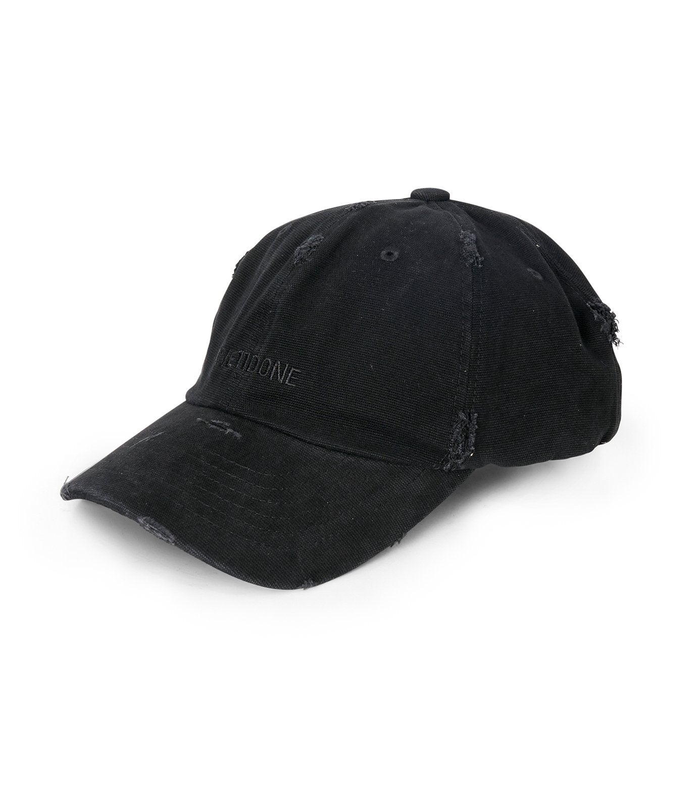 DISTRESSED LOGO EMBROIDERED CAP