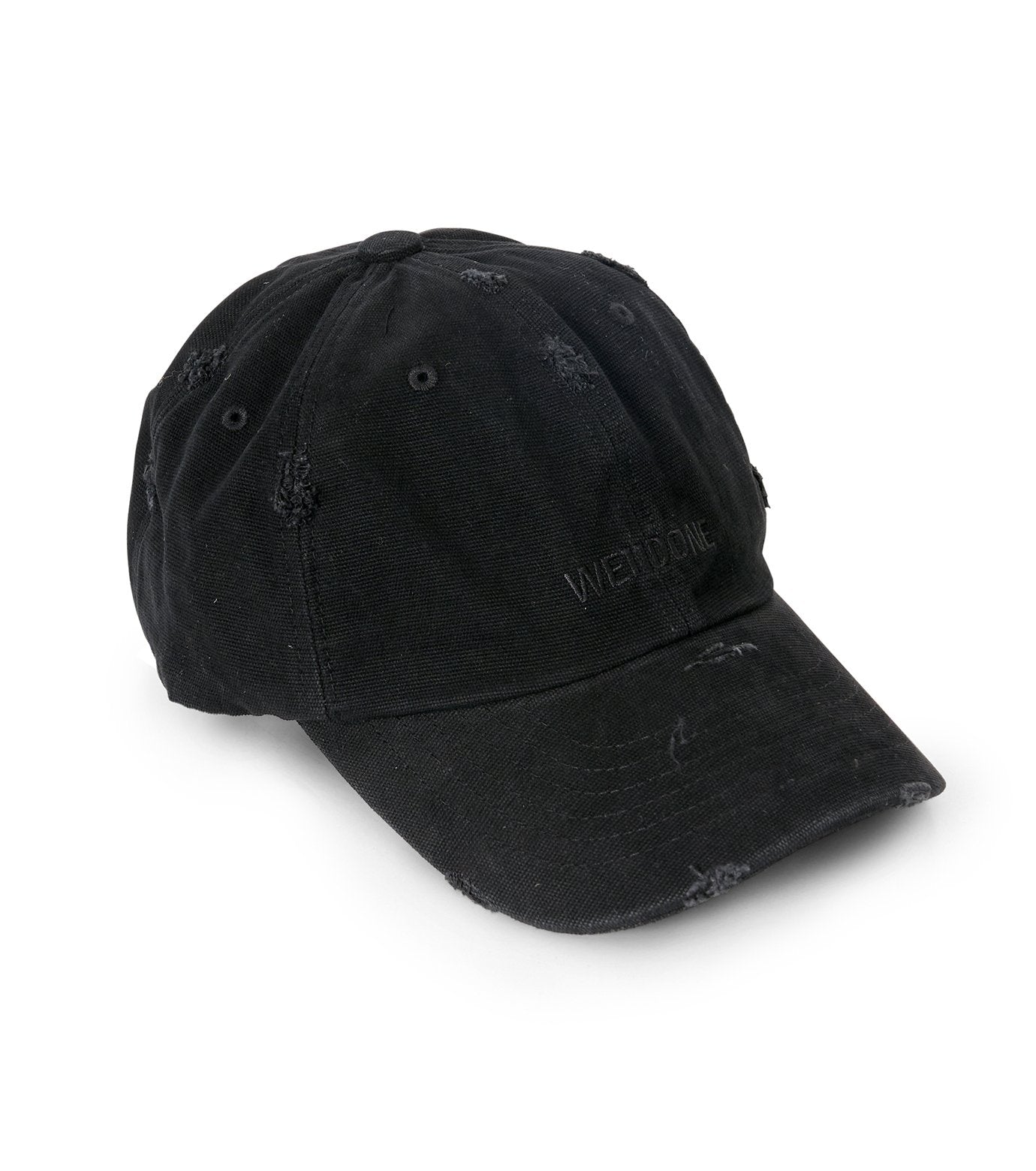 DISTRESSED LOGO EMBROIDERED CAP