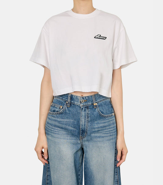 CROPPED LOGO T-SHIRT