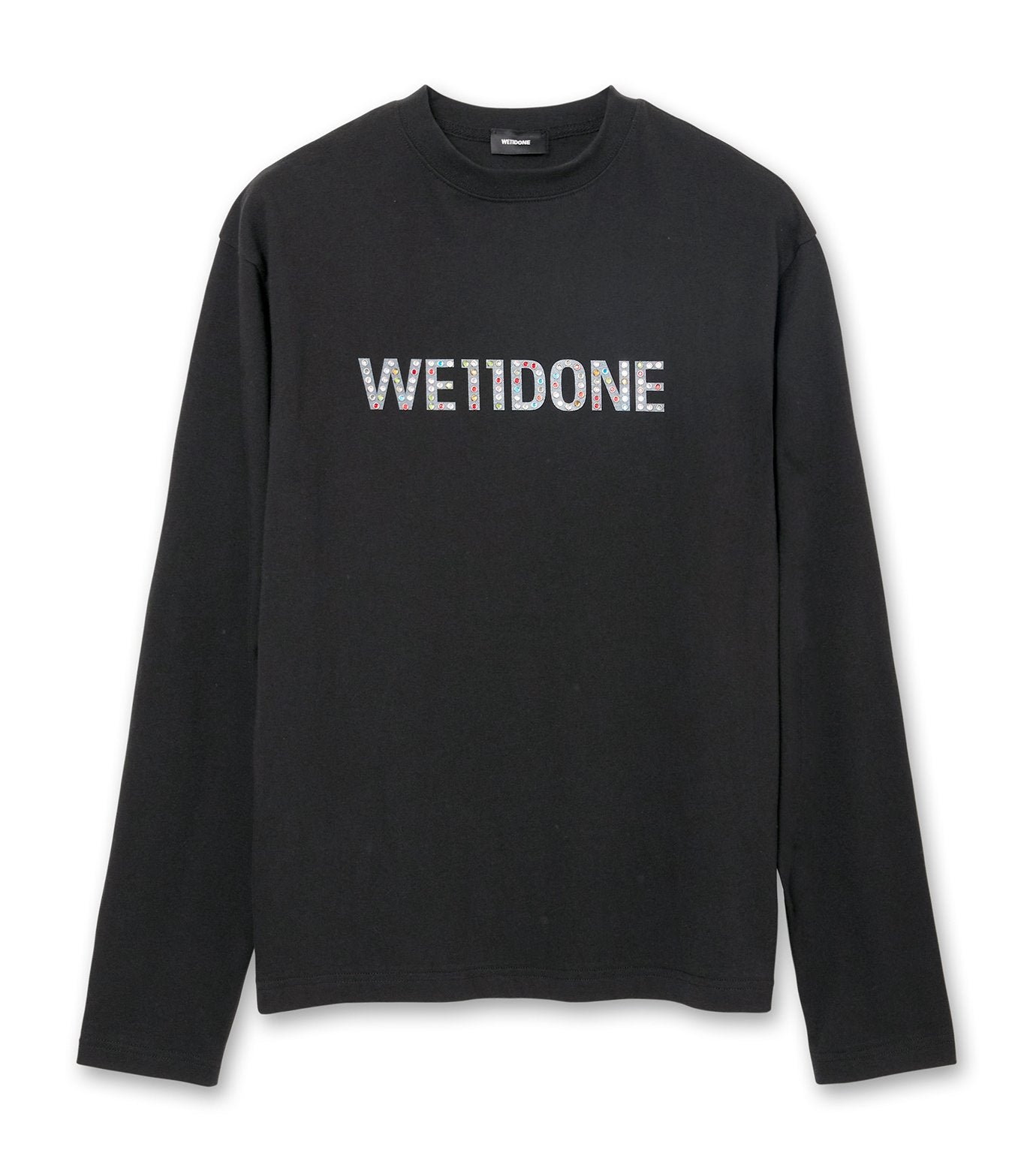 COLORFUL RHINESTONE LONG-SLEEVED T-S