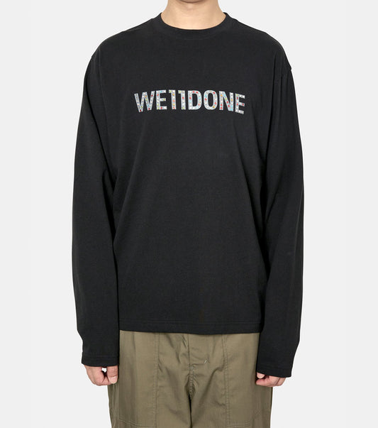 COLORFUL RHINESTONE LONG-SLEEVED T-S