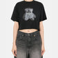 CROPPED TEDDY BEAR T-SHIRT