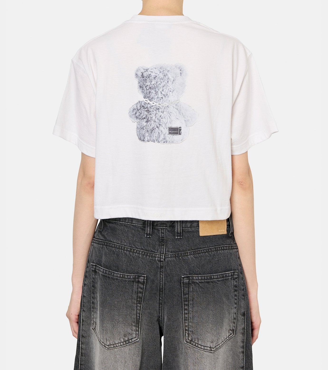 CROPPED TEDDY BEAR T-SHIRT