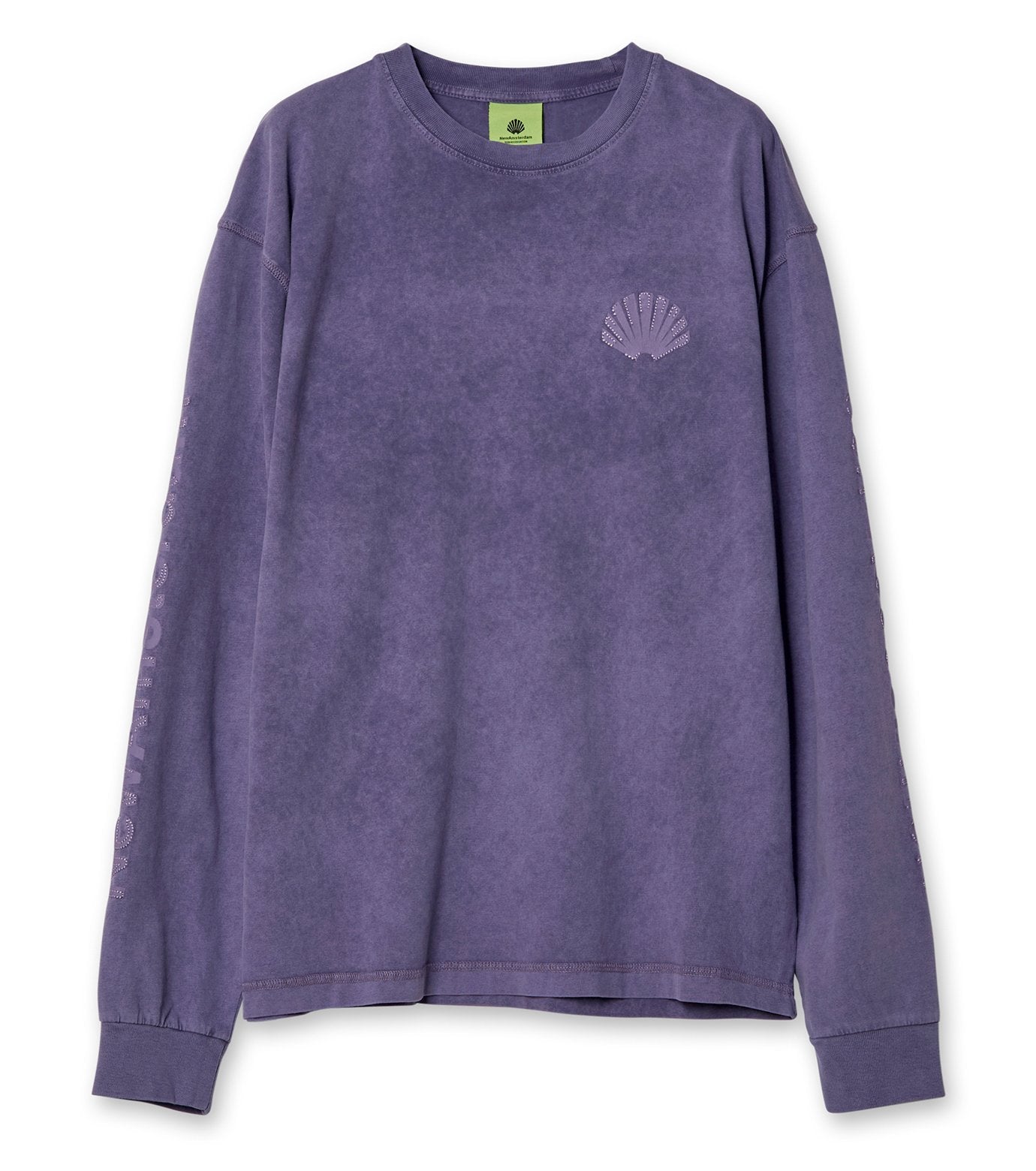 LOGO LONGSLEEVE WASHED EMBRO PUPRLE