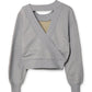 Sweatshirt Wrap Back Detail
