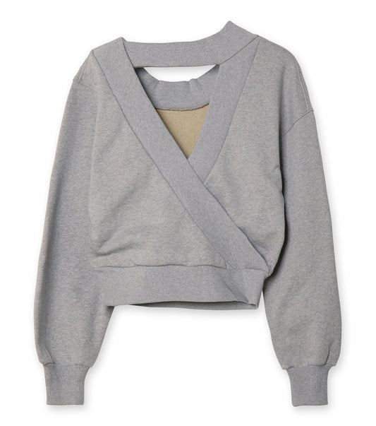 Sweatshirt Wrap Back Detail