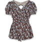 PUFF SLEEVE GATHERED BLOUSE