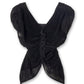 VELVET TULLE SHIRRING TOP