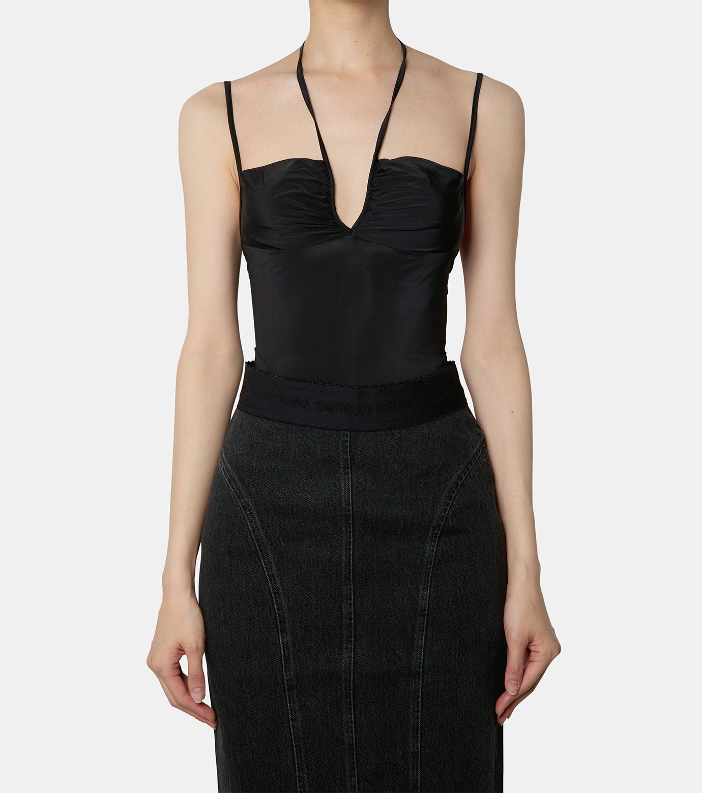 STRETCH JERSEY CUT-OUT BODYSUIT