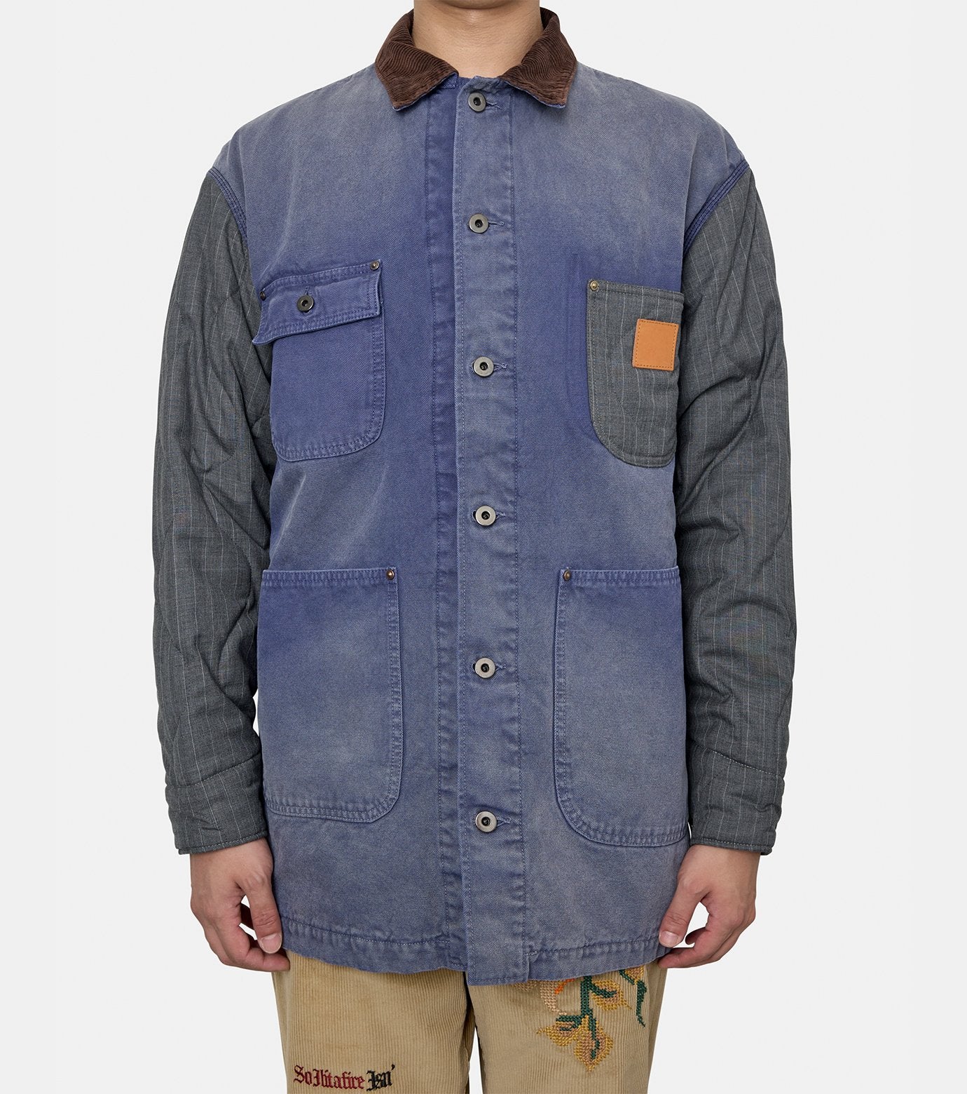 Vintage-effect work coat