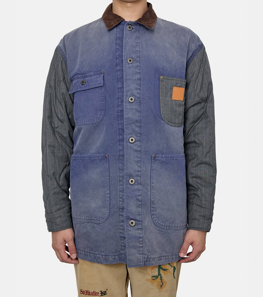 Vintage-effect work coat
