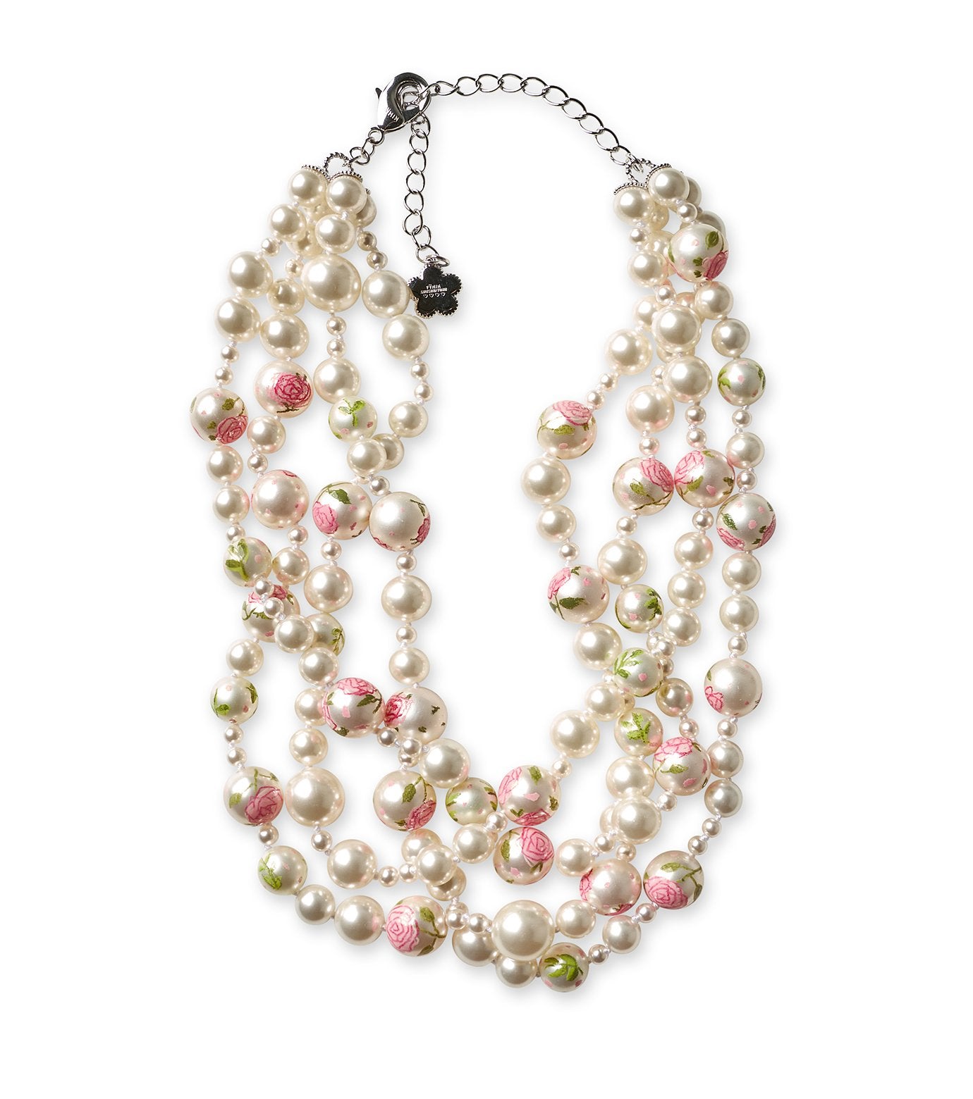 Painted Pearl Layered Necklace
