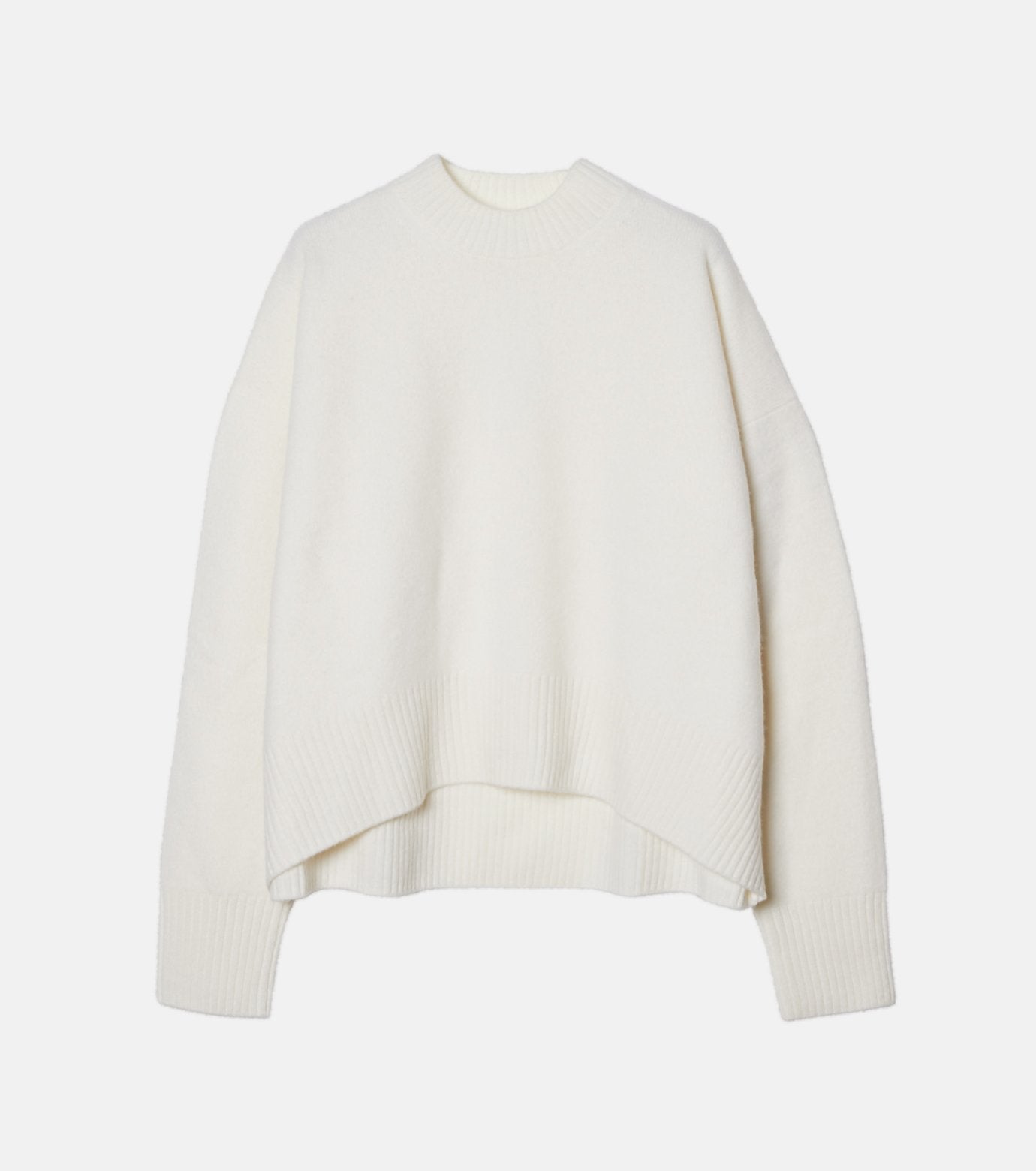 Wool Cashmere Crew Neck Knit