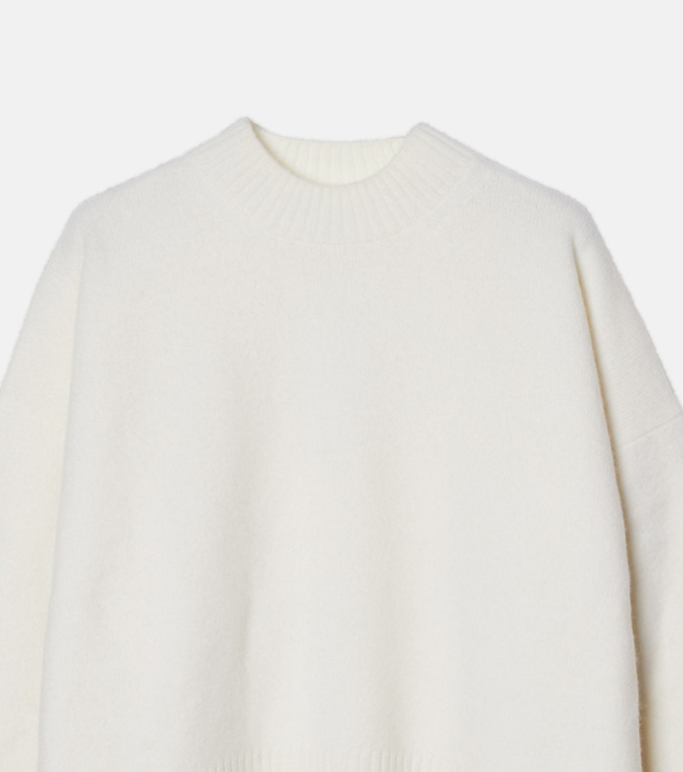 Wool Cashmere Crew Neck Knit