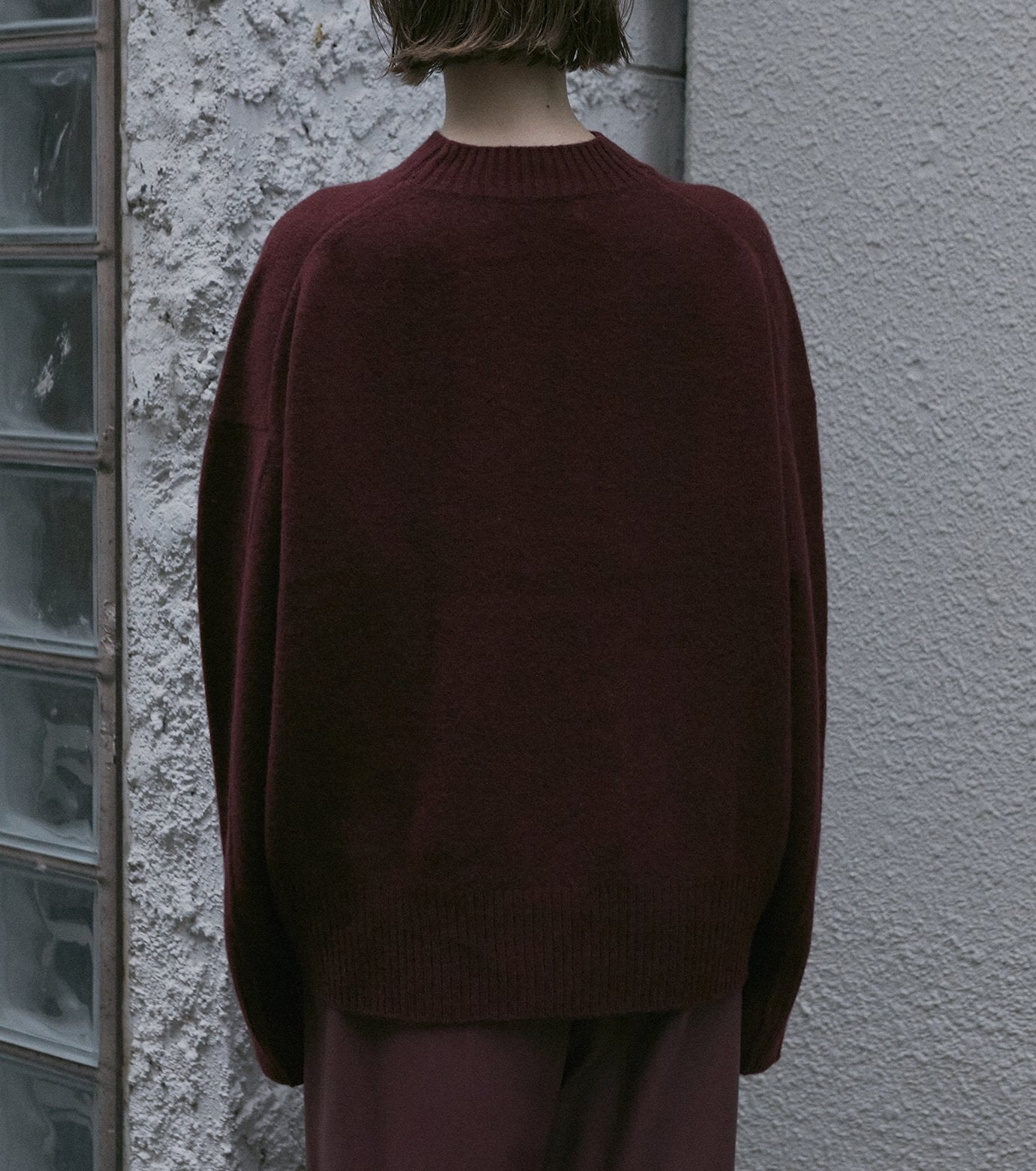 Wool Cashmere Crew Neck Knit