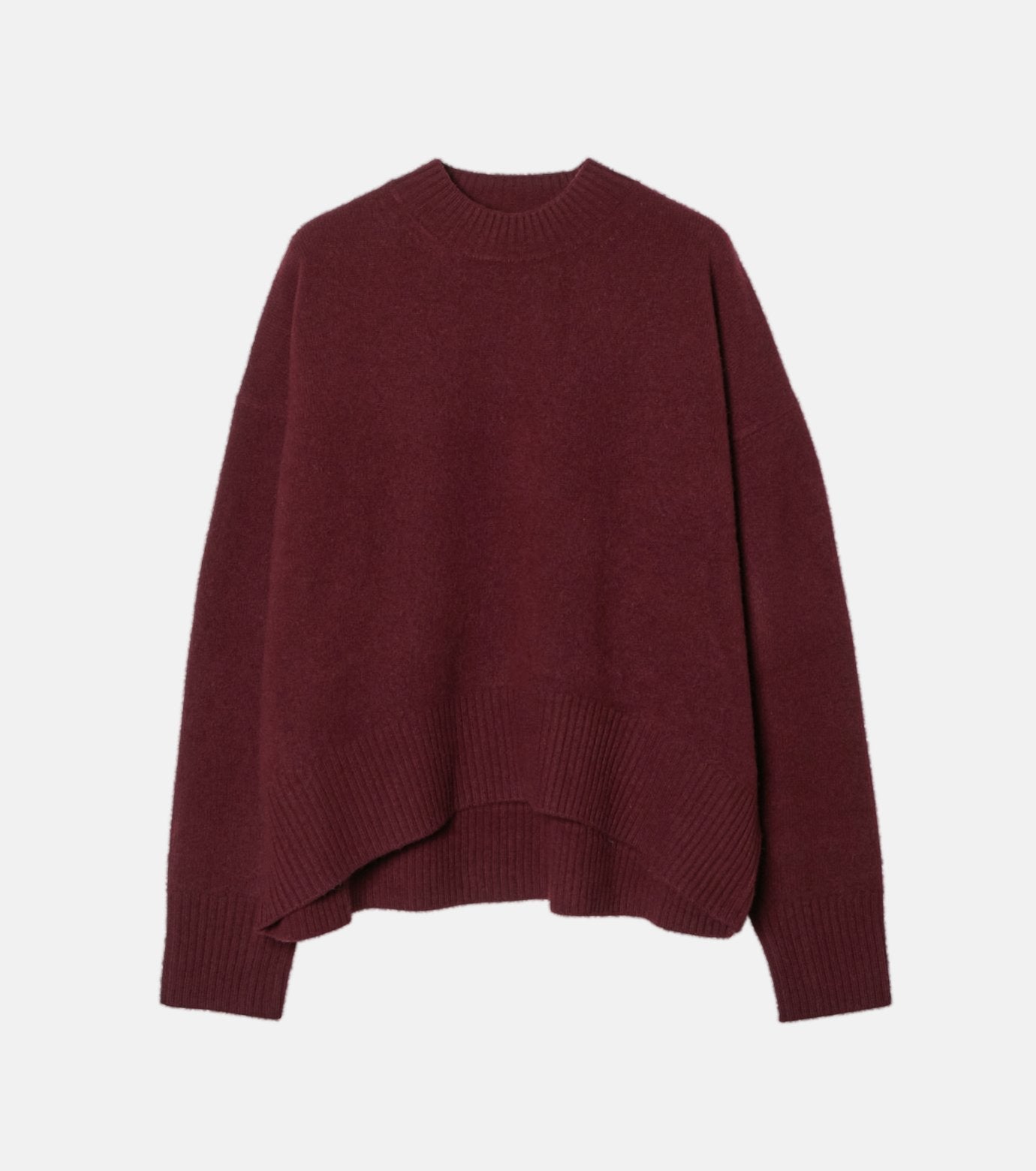 Wool Cashmere Crew Neck Knit