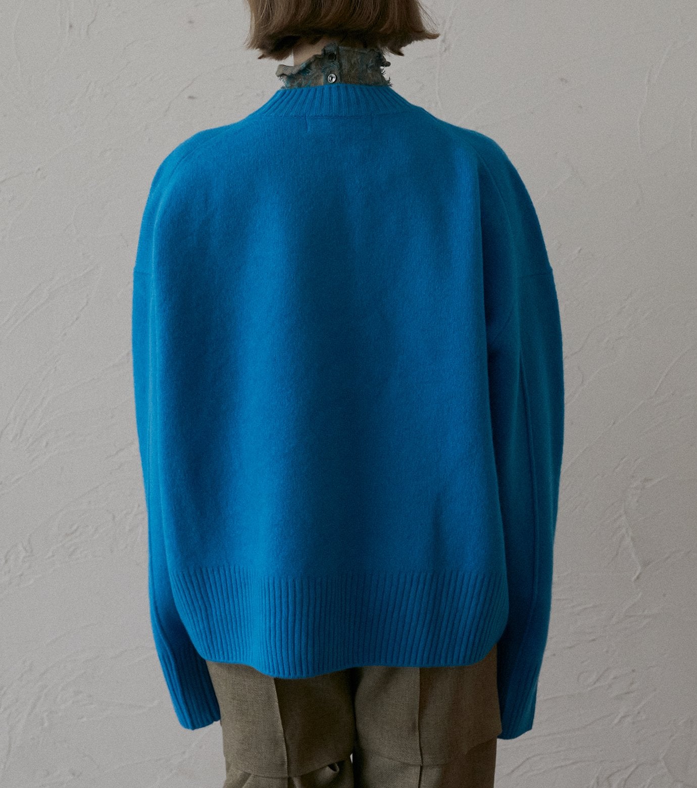 Wool Cashmere Crew Neck Knit