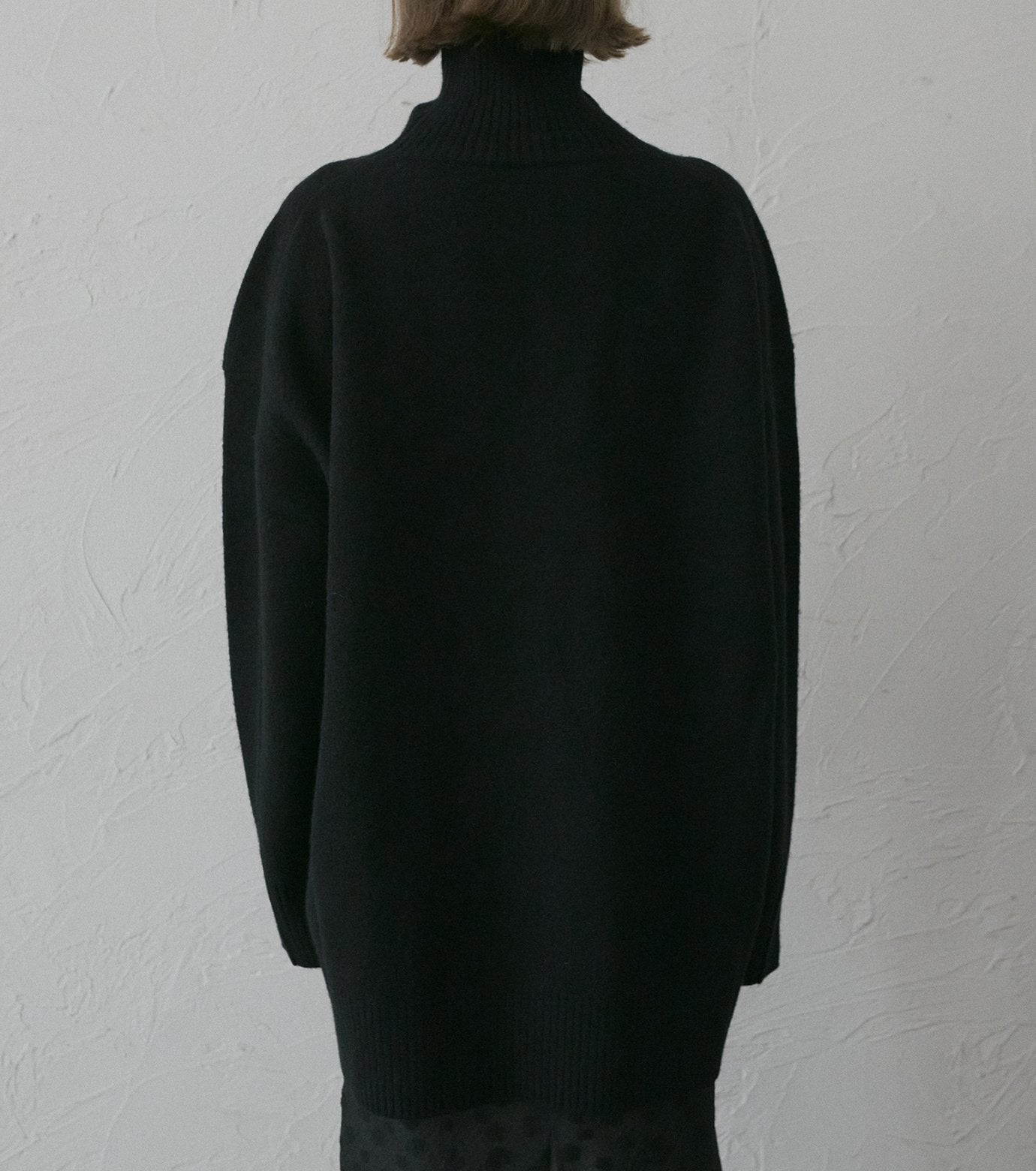 Wool Cashmere Turtle Neck Knit