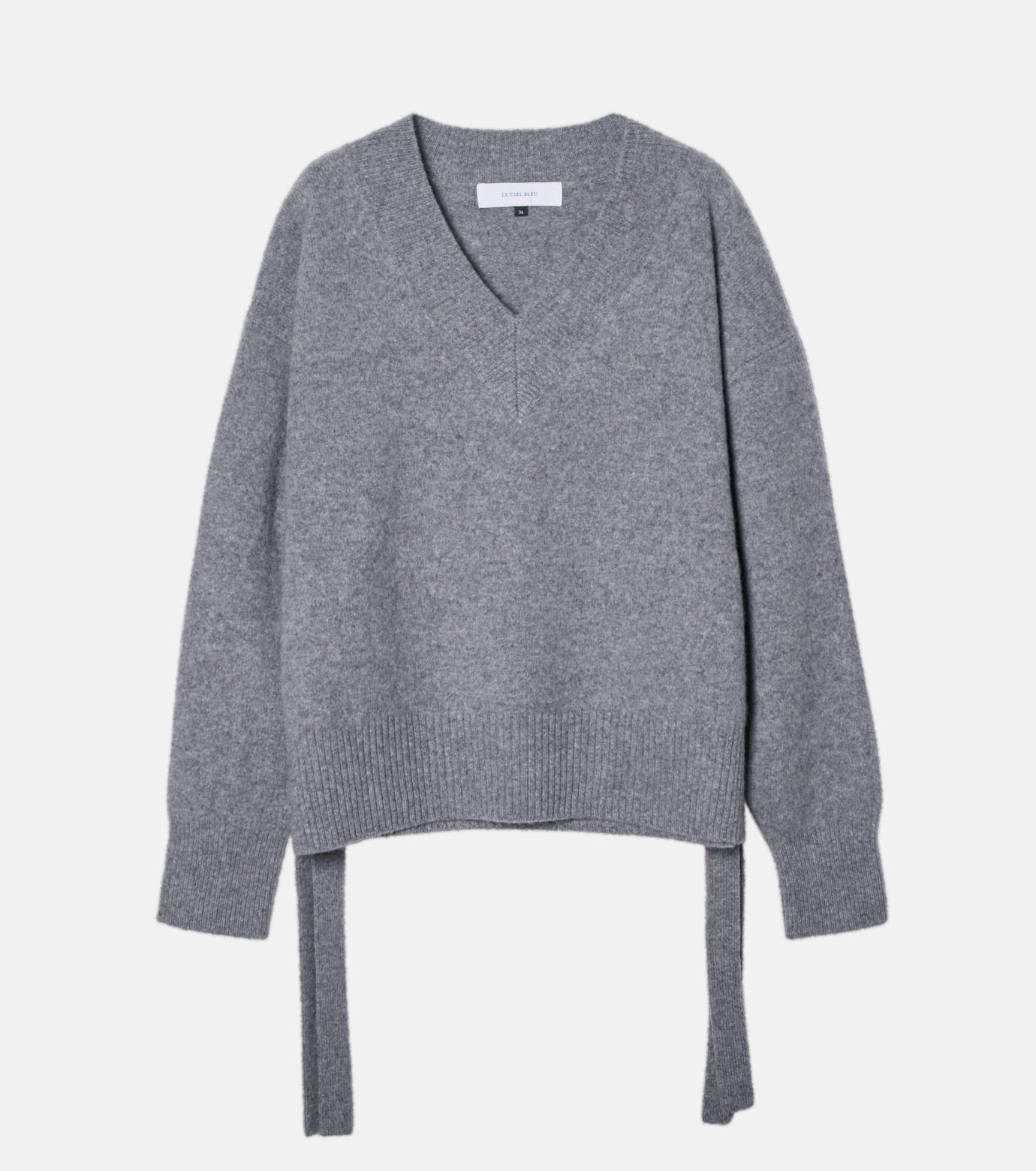 Wool Cashmere V Neck Knit