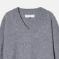 Wool Cashmere V Neck Knit