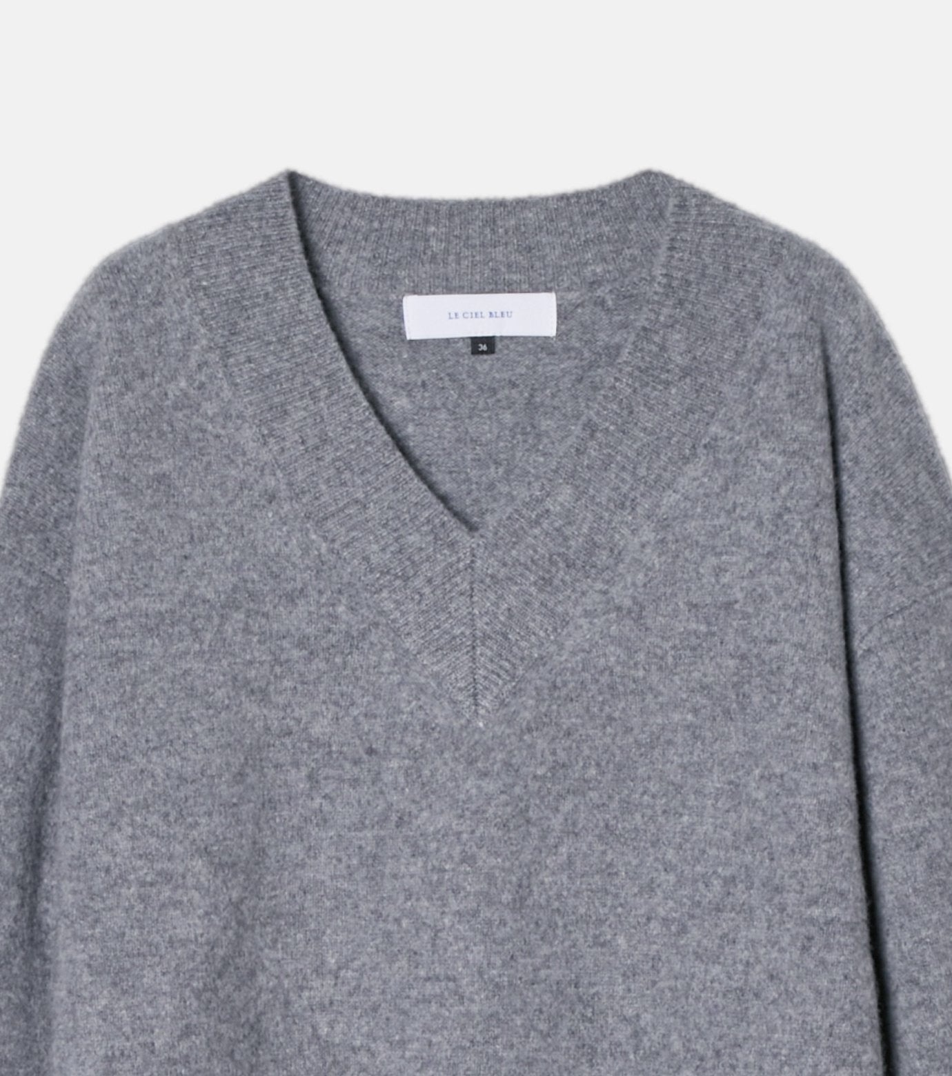 Wool Cashmere V Neck Knit