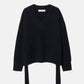 Wool Cashmere V Neck Knit