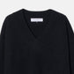 Wool Cashmere V Neck Knit