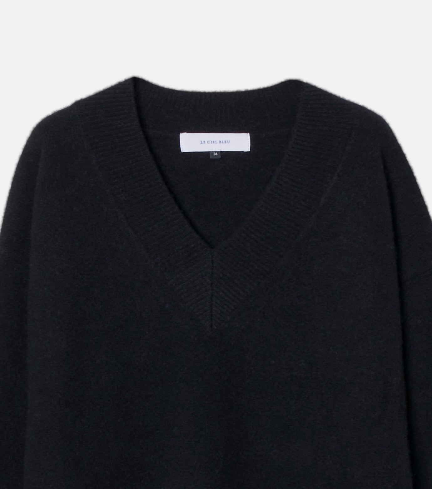 Wool Cashmere V Neck Knit