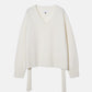 Wool Cashmere V Neck Knit