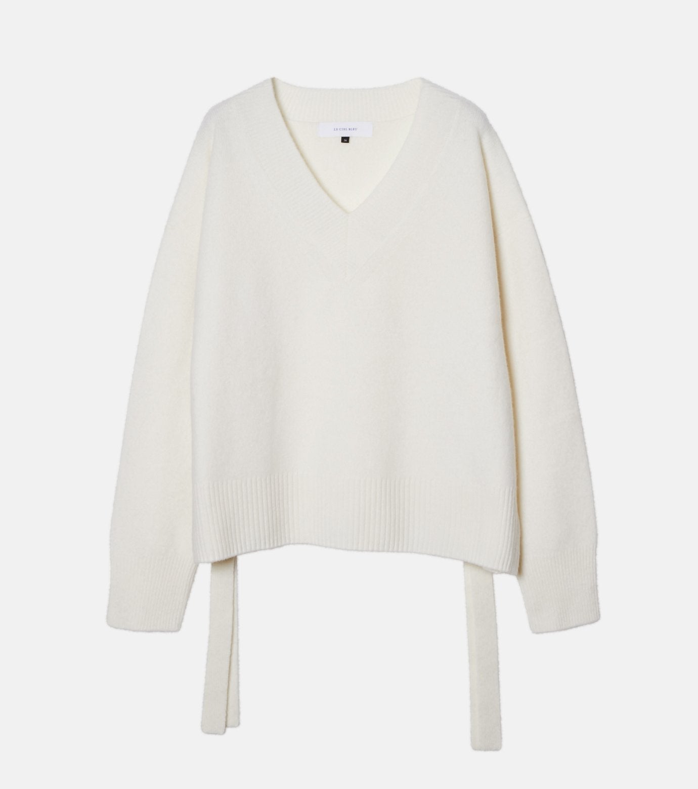 Wool Cashmere V Neck Knit