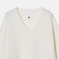 Wool Cashmere V Neck Knit