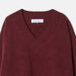 Wool Cashmere V Neck Knit