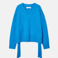 Wool Cashmere V Neck Knit