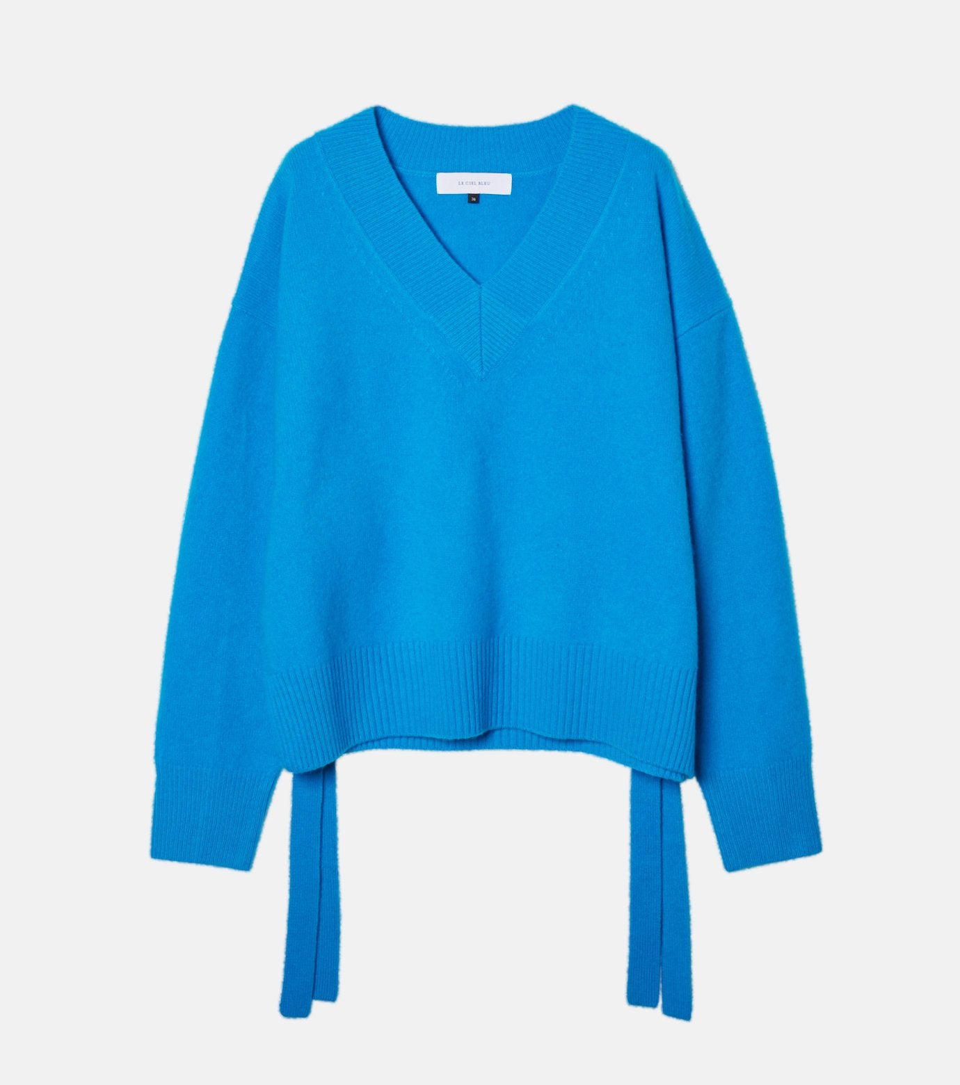 Wool Cashmere V Neck Knit