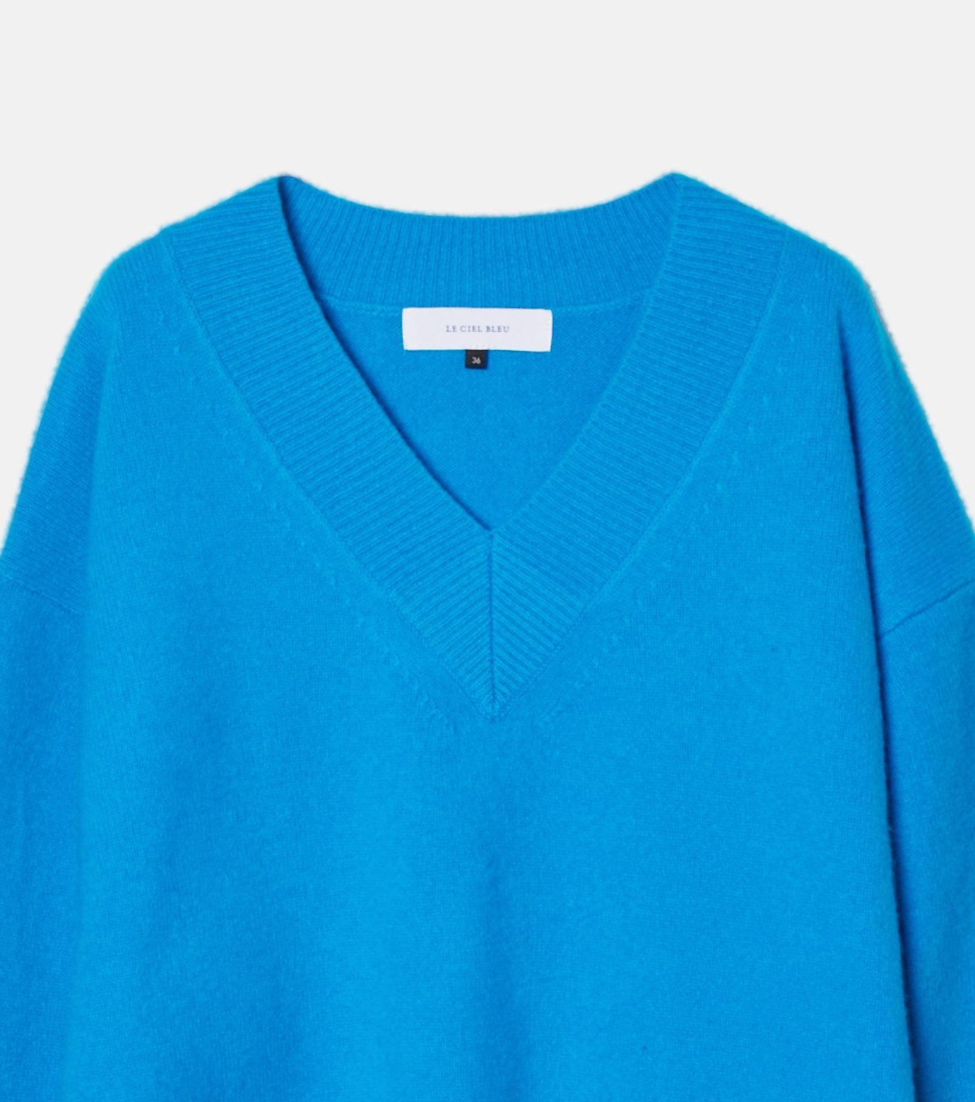 Wool Cashmere V Neck Knit